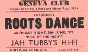 Jah Tubbys Playing Roots @ Geneva's 1978