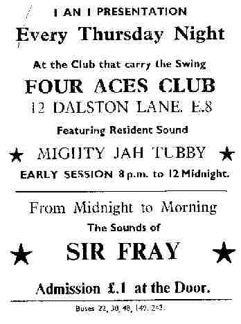 Jah Tubbys @ 4 Aces Thurdays