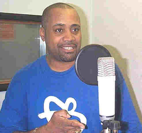 Frighty voicing at Jah Tubbys Studio....